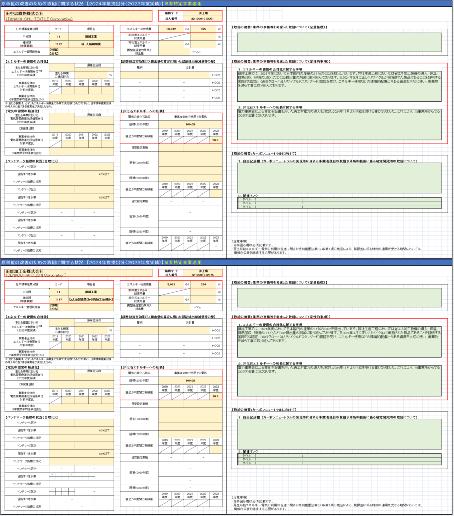 情報公表シート